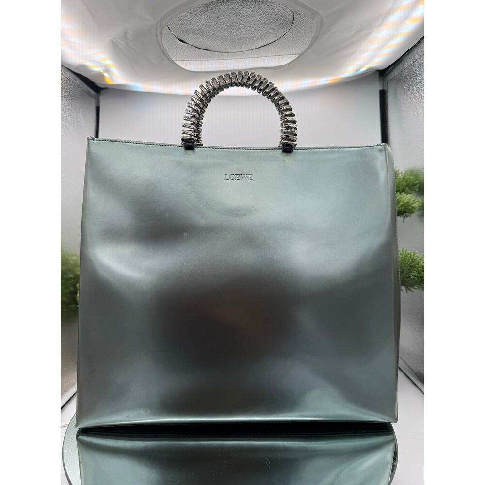 LOEWE Loewe Velasquez 2-way tote bag with coiled "snake bone" metal handles